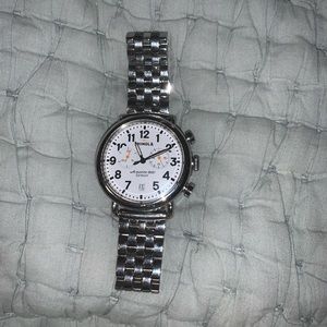 As Is Shinola Men’s Watch: Runwell Chronograph 41mm Steel
